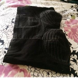 Black bustier crop top