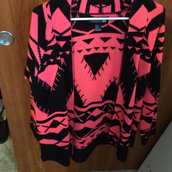 Tribal print cardigan
