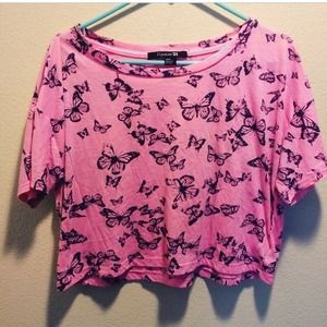 Butterfly crop top