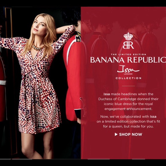 Issa for Banana Republic NWT wrap-tie dress