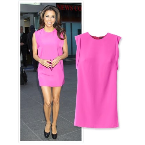 Ann Taylor pink shift dress size 2