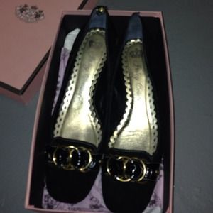 Juicy Couture Madison Black Suede Pump size 10