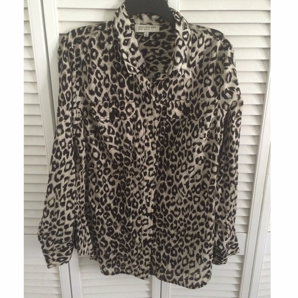 Jones New York Tops - Jones New York Leopard Print Button Up