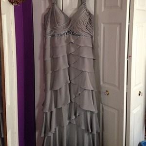 Gray prom dress only worn once