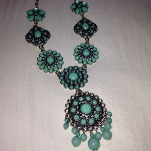 Turquoise statement necklace!