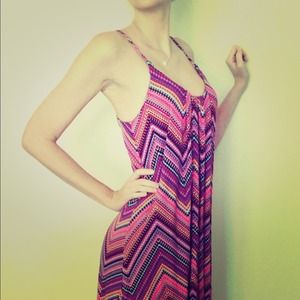 Cynthia Rowley high low printed dress