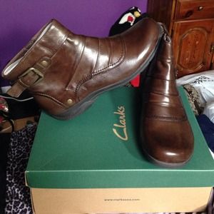 Brown Clark's boots never worn