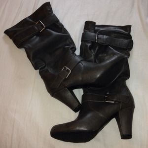 Tall Grey Boots! (Like New!)