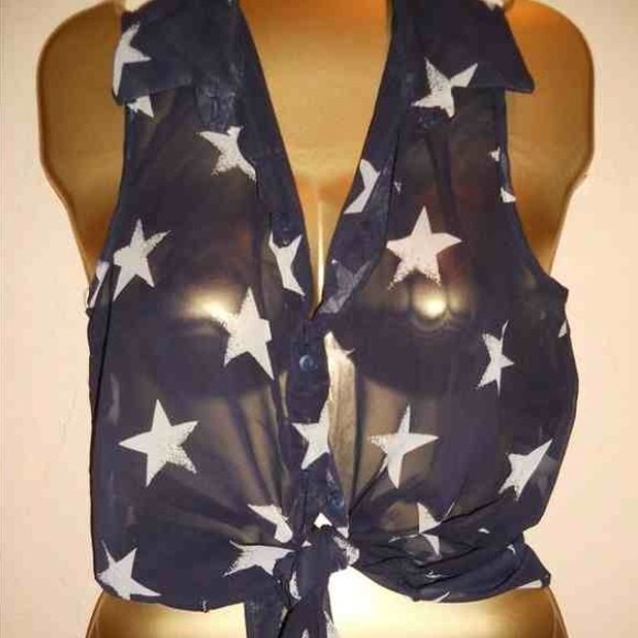 Star chiffon top