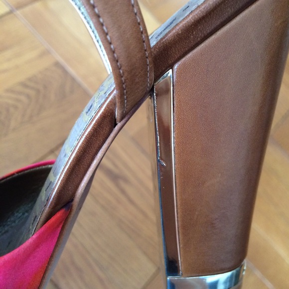 NWT Sam Edelman Orange Floral "Odetta" Sandal - Picture 4 of 4