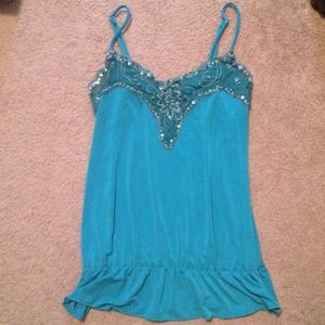 Loose fitting dressy top.