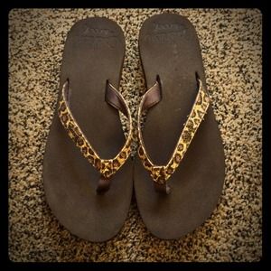 Brown Reef Flip Flops