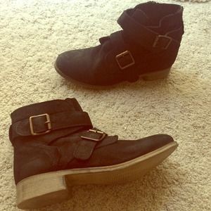 Black Steve Madden Ankle Boots