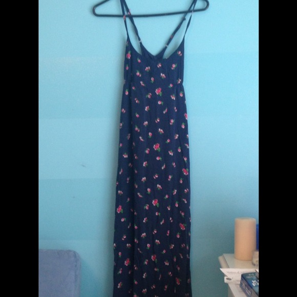 Blue flower maxi