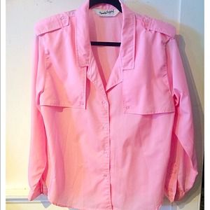 Diane Von Furstenberg vintage pink blouse!