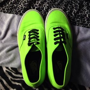 Neon green vans