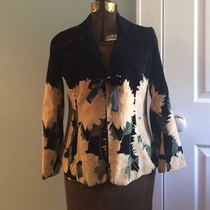 Anthropologie velvet blazer