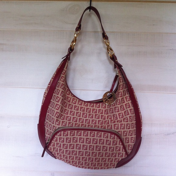 Insane price!!! Large crimson Fendi hobo