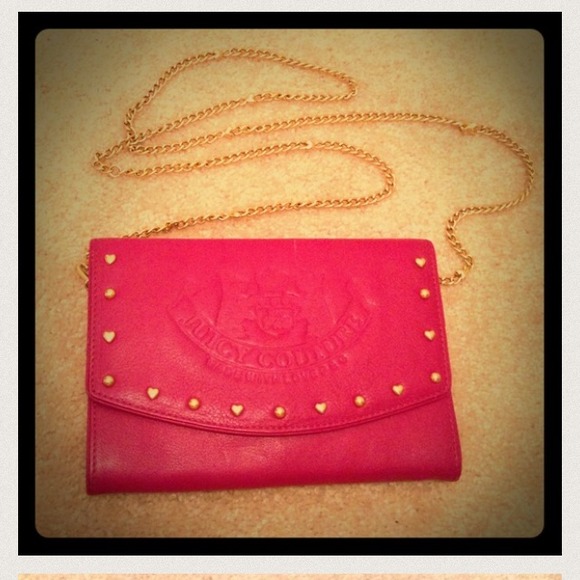 Juicy Couture wallet on chain-pink leather - Picture 1 of 4