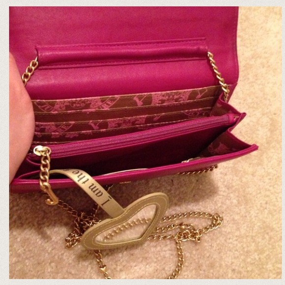 Juicy Couture wallet on chain-pink leather - Picture 4 of 4