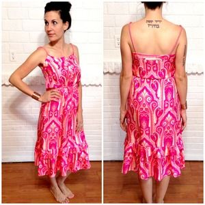 Pink paisley hollywould & polka dot anthro dresses