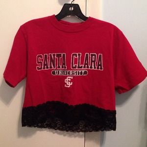 LF crop top w/ lace