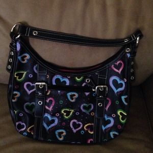 Reduced! Xoxo Multicolored Heart Purse