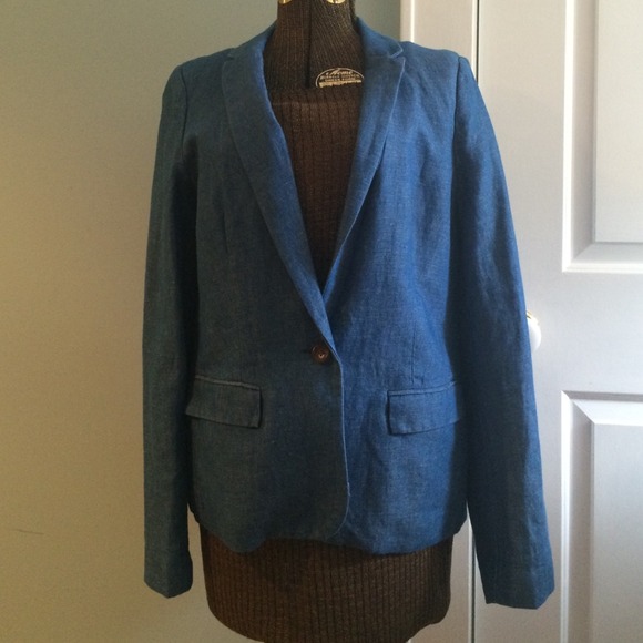 Denim chambray Madewell blazer