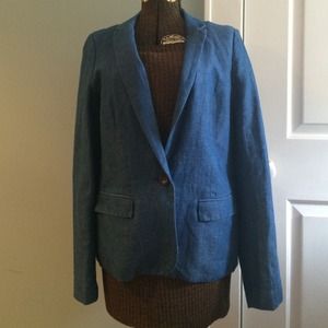 Denim chambray Madewell blazer