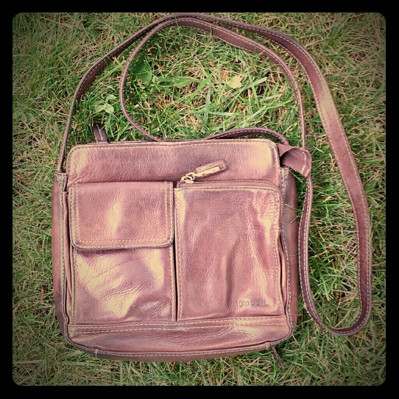 Vintage Fossil leather organizer