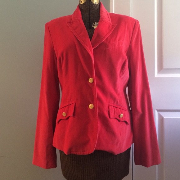 Red velvet Lucky brand blazer