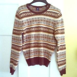 Gap: pullover, patterned sweater!