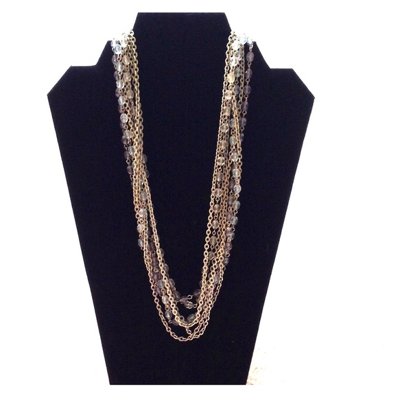 Loft layered beaded necklace