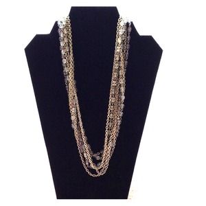 Loft layered beaded necklace