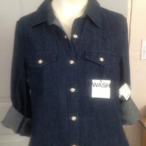 SOLD SOLD!!!!!GAP 1969 Denim Button-up Dress - Picture 2 of 4