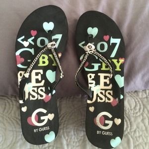 Guess embellished wedge sandals