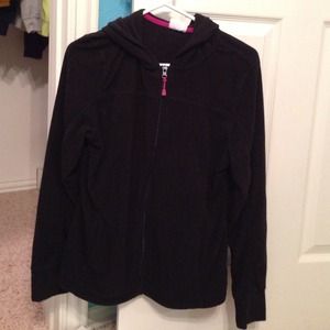 Flawless fleece black zip up hoodie