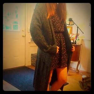 SOFT long grey forever 21 sweater! So cozy!