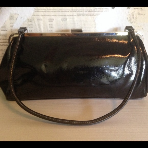 ⬇️Black Patent "Leather" Satchel