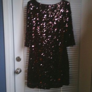 Beautiful maroon sequin cocktail dress