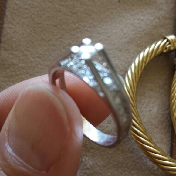 14kt White Gold Diamond Ring 1/2 CTW - Picture 3 of 4