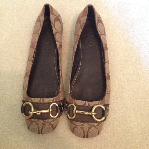 Coach Emblem Fabric Flats