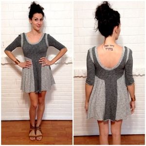 FP Beach good morning sunshine grey dress S