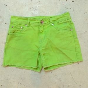 Neon Green Shorts