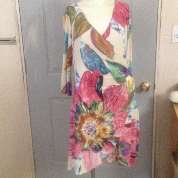 SUPER CUTE & SASSY FAUX Wrap Dress - Picture 2 of 4
