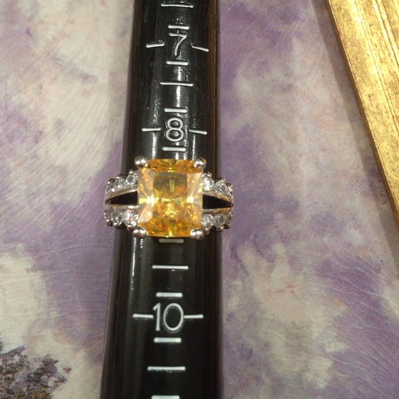 citrine quartz and sterling Jewelry - Citrine quartz in sterling surrounded by sparkle 9
