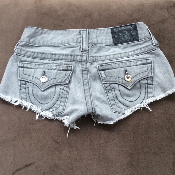True Religion shorts with perfect detail!