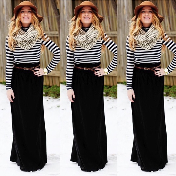 Black Maxi Skirt ❤️