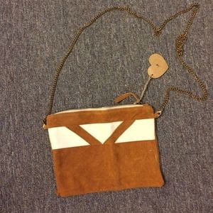 Brandy Melville suede purse
