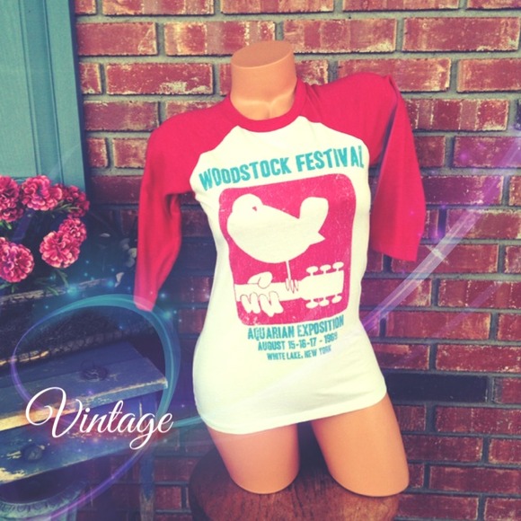 Woodstock Tops - ❌BUNDLED❌ Vintage Woodstock baseball 3/4 Top